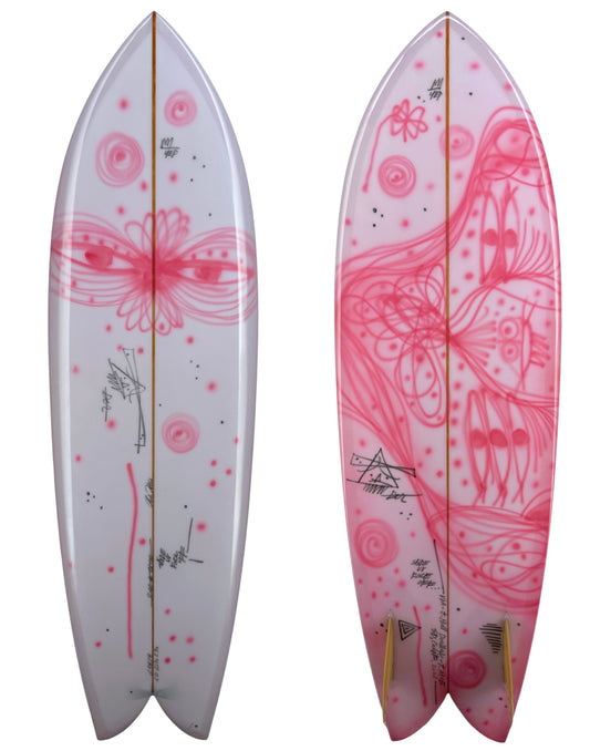 6'0” Gen 2 Keel Fish featuring origina art by Thomas Campbell