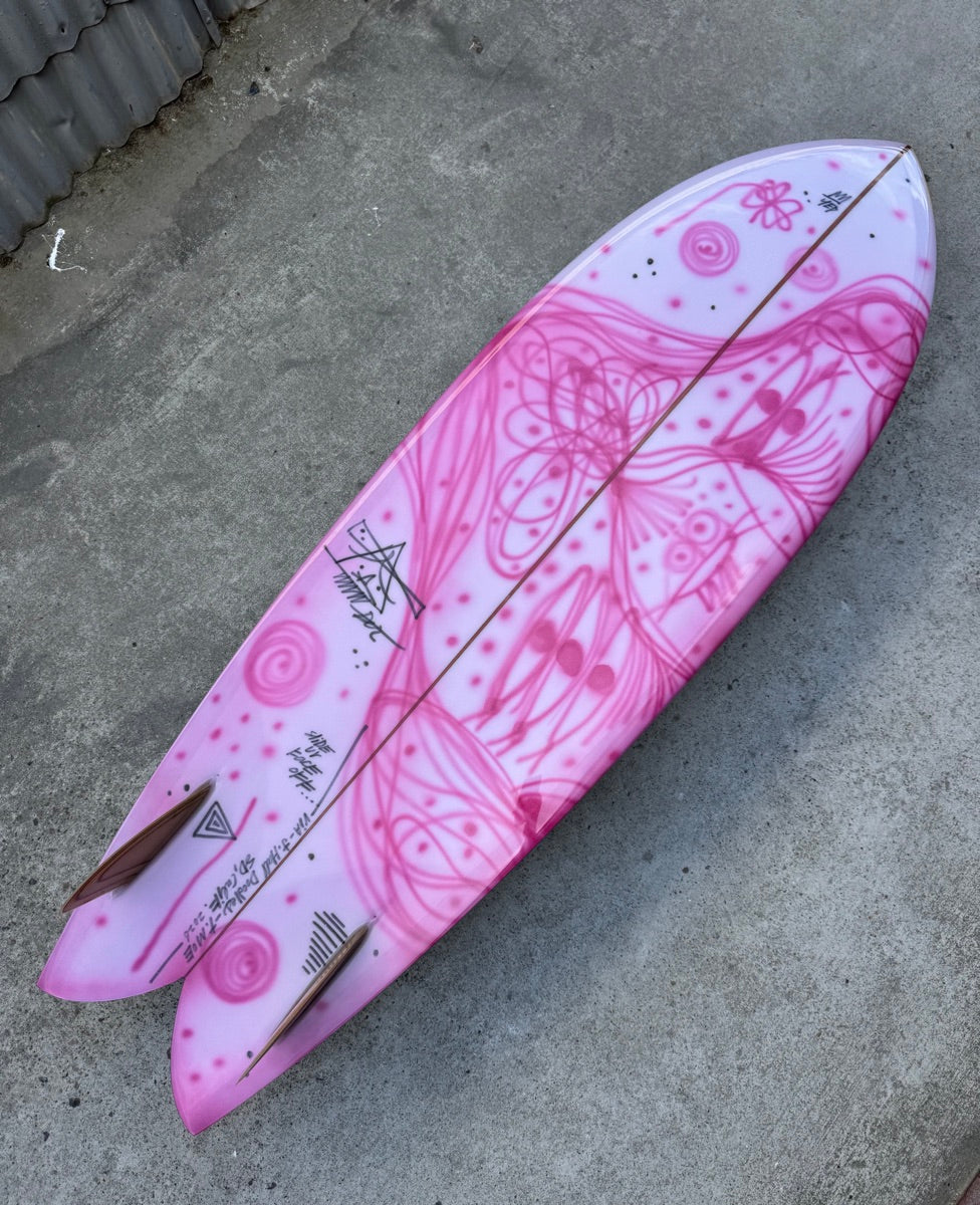6'0” Gen 2 Keel Fish featuring origina art by Thomas Campbell