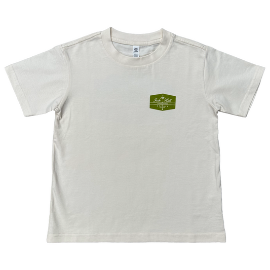 Green Hex Logo Toddler Tee Shirt - White