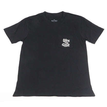 Slide the Glide Pocket Tee in Black by Yusuke Hanai