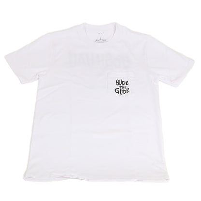 Slide the Glide Pocket Tee in White by Yusuke Hanai